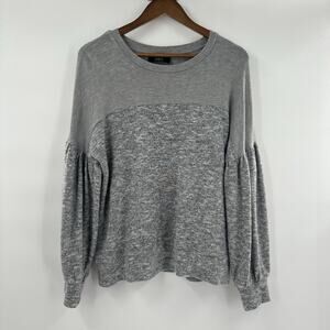 COA Sweater Womens Medium Gray Balloon‎ Sleeve Minimalist Soft Capsule